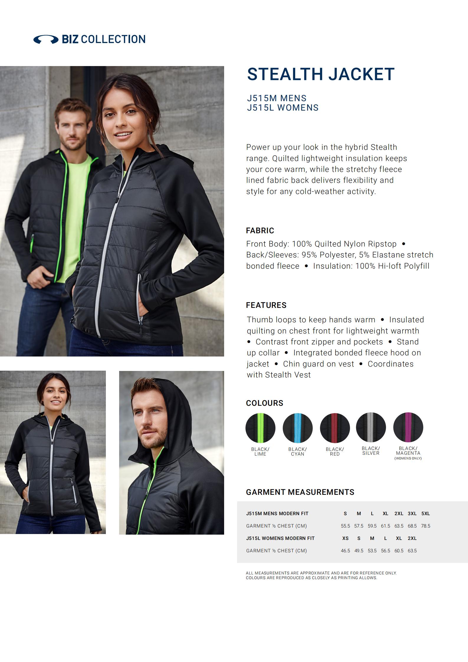 Biz Collection Womens Stealth Jacket - NextSite
